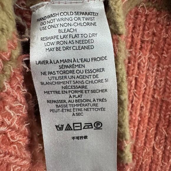 Anthropologie Pilcro Women's XS Knit Sweater Boxy Cut Color Block 3/4 Sleeves - Picture 8 of 12